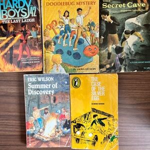 Vintage Kids Mystery Book Bundle Hardy Boys Bobbsey Twins Adventure